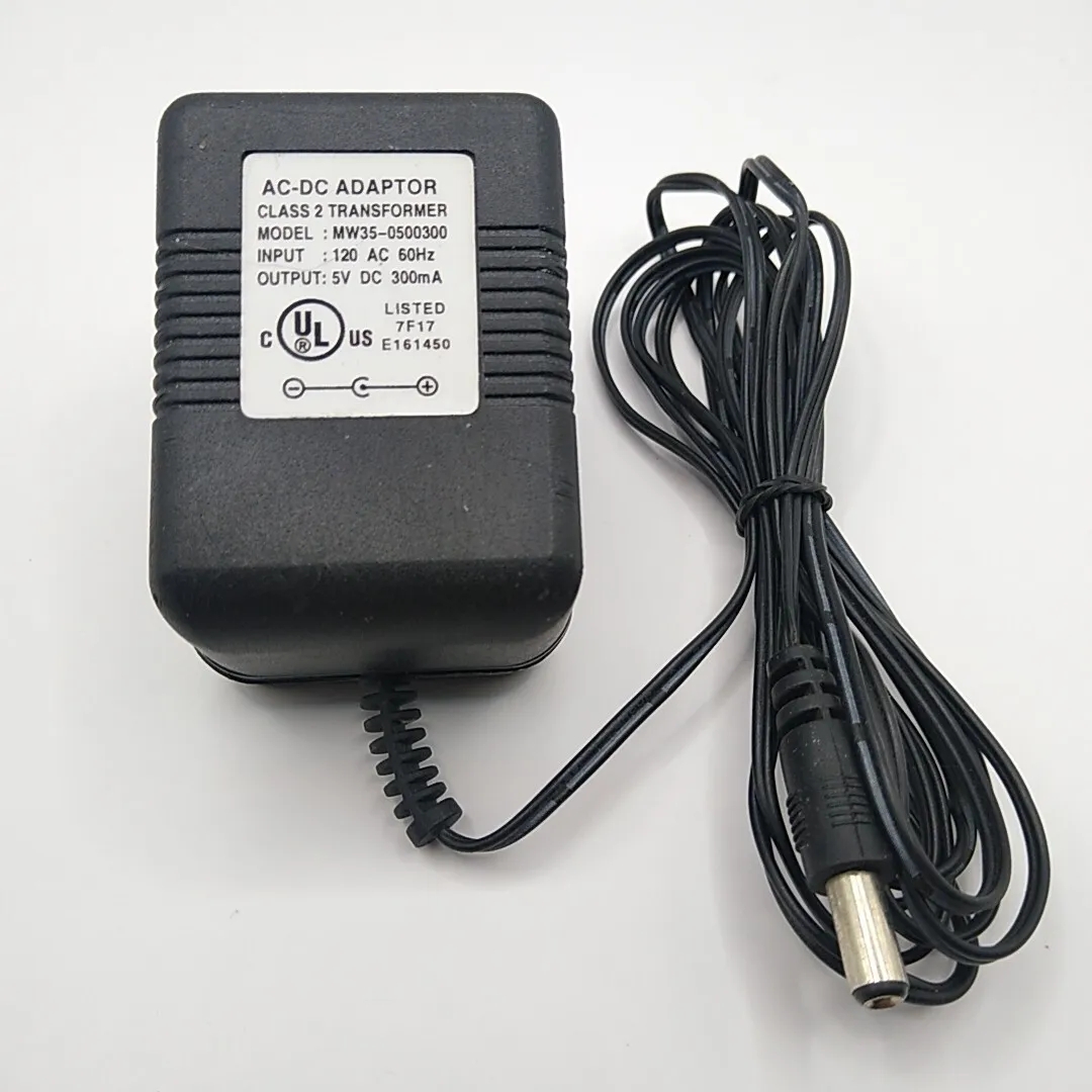 *Brand NEW*5V DC 300mA AC-DC Adaptor MW35-0500300R Class 2 Transformer Power Supply - Click Image to Close